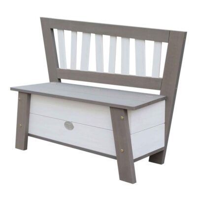 Meubles & Rangements Axi  | Banc De Rangement En Bois Gris Et Blanc Des 3 Ans Corky D’Axi