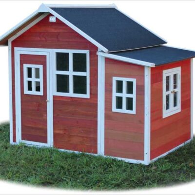 Jeux D’Exterieur & Sports Exit Toys Cabanes En Bois | Cabane Enfant Rouge Loft 150 – Exit