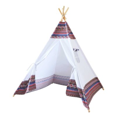 Jeux D’Exterieur & Sports Sunny Tipis Et Tentes | Tipi D’Indien Blanc Et Multicolores Lumineux Avec Led – Sunny