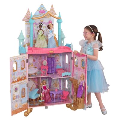 Jeux & Jouets KidKraft Maisons De Poupees | Maison Pour Faire Danser Les Poupees Chateau Disney Princess De Kidkraft