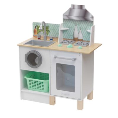 Jeux & Jouets KidKraft Cuisines | Cuisine-Buanderie Pour Enfants Whisk & Wash De Kidkraft – Jeu D’Imitation