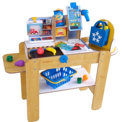 Jeux & Jouets KidKraft Marchandes | Marchande En Bois Avec Tapis Roulant Et Caisse Libre-Service Kidkraft