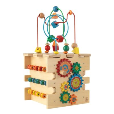 Jeux & Jouets KidKraft Jouets D’Eveil | Cube D’Activite Bois Bebe Kidkraft Des 12 Mois