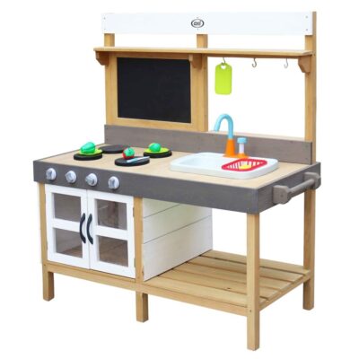 Jeux & Jouets Axi Cuisines | Cuisine En Bois Interieur/Exterieur Rosa– Grande Taille Axi