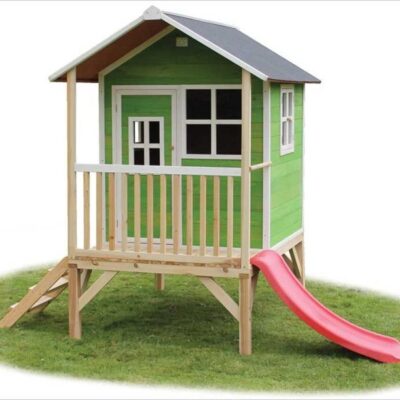 Jeux D’Exterieur & Sports Exit Toys Cabanes En Bois | Cabane Enfant Sur Pilotis Verte Loft 300 – Exit