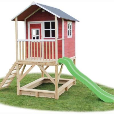 Jeux D’Exterieur & Sports Exit Toys Cabanes En Bois | Maisonnette Pour Enfant En Bois Loft 500 Rouge – Exit