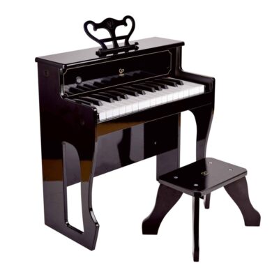 Jeux & Jouets Hape Instruments De Musique | Piano Electronique Droit Noir 30 Touches Pour Enfant Hape