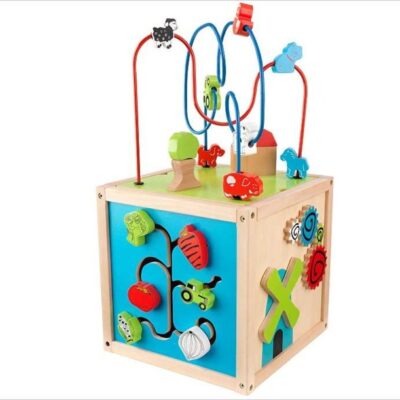 Jeux & Jouets KidKraft Jouets D’Eveil | Cube D’Activite Bois Premier Age – Kidkraft