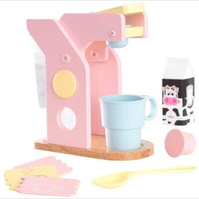 Jeux & Jouets KidKraft Accessoires De Cuisine | Jouet Machine A Cafe En Bois Pastel – Kidkraft