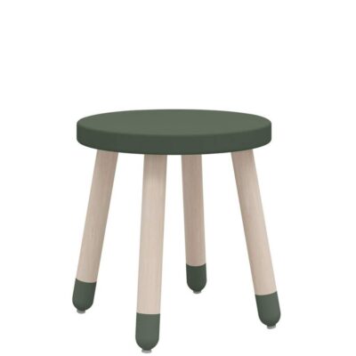 Meubles & Rangements Flexa Tables Et Bureaux | Tabouret 4 Pieds En Bois Vert Pour Enfant Flexa