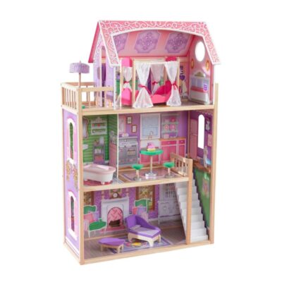 Jeux & Jouets KidKraft Maisons De Poupees | Maison De Poupees Rose En Bois Ava Dollhouse De Kidkraft