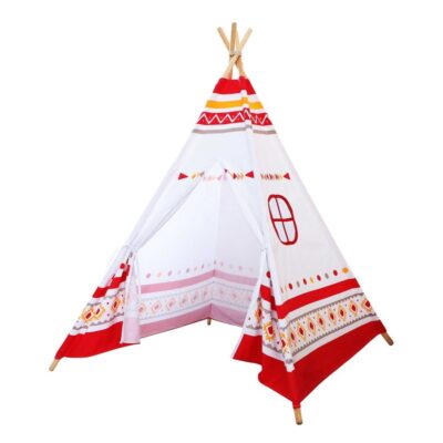 Jeux D’Exterieur & Sports Sunny Tipis Et Tentes | Tipi Pour Enfant Rouge Et Blanc Lumineux Avec Led – Sunny