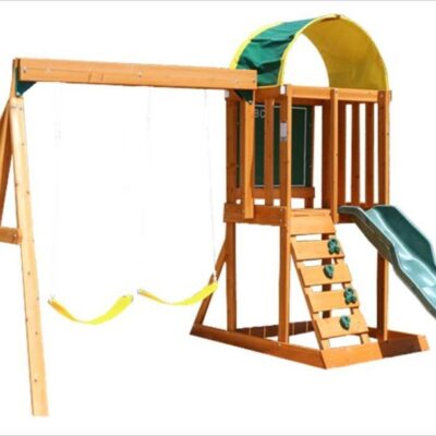 Jeux D’Exterieur & Sports KidKraft Aires De Jeux | Balancoires Bois Et Toboggan Ainsley Kidkraft