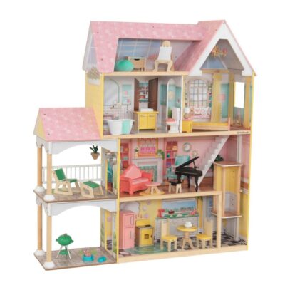 Jeux & Jouets KidKraft Maisons De Poupees | Maison De Poupees Immense Avec Son Et Lumiere Lola De Kidkraft