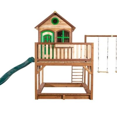 Jeux D’Exterieur & Sports Axi Cabanes En Bois | Maisonnette + Balancoire Double Axi