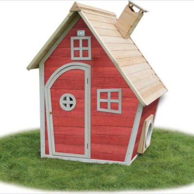 Jeux D’Exterieur & Sports Exit Toys Cabanes En Bois | Petite Cabane En Bois Rouge Fantasia 100 – Exit