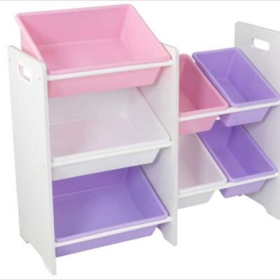 Meubles & Rangements KidKraft Rangements Jouets | Etagere Avec 7 Bacs Aux Couleurs Pastel – Kidkraft