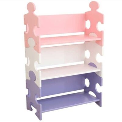 Meubles & Rangements KidKraft Rangements Jouets | Etagere Puzzle – Couleurs Pastel – Kidkraft