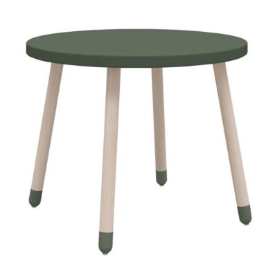 Meubles & Rangements Flexa Tables Et Bureaux | Table Ronde Vert En Bois 60 X 47 Cm Flexa